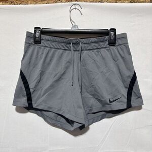 Nike Women's Running Shorts Size Small Gray Drawstring Athletic‎ Active Dri-Fit